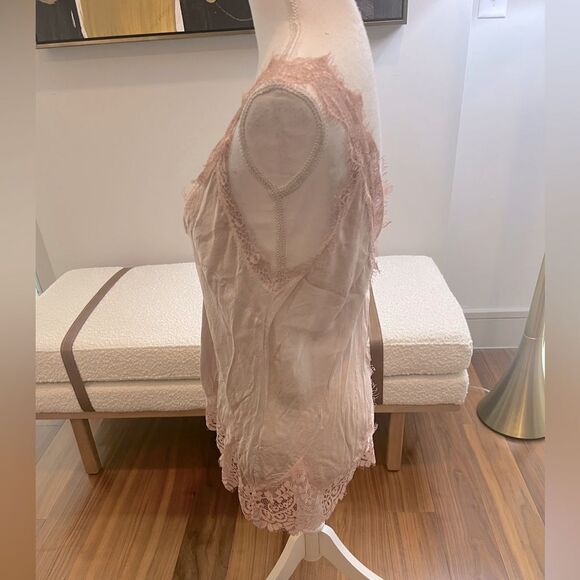 jacqueline B new collection dusty Rose lace camisole size S/M - Picture 3 of 6